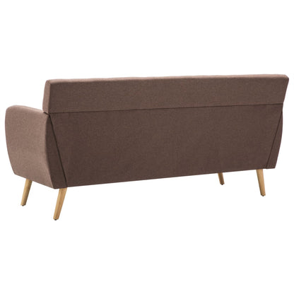 vidaXL 3-Sitzer-Sofa Stoff 172x70x82 cm Braun