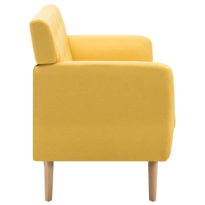 vidaXL 3-Sitzer-Sofa Stoff 172x70x82 cm Gelb