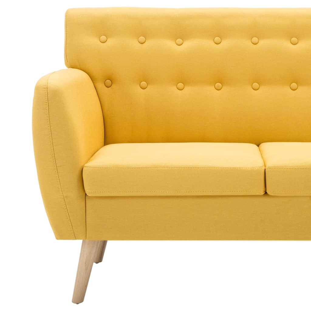 vidaXL 3-Sitzer-Sofa Stoff 172x70x82 cm Gelb