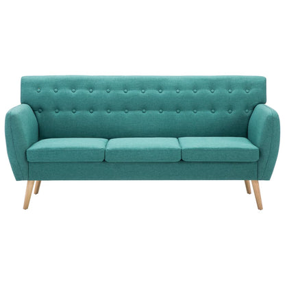 vidaXL 3-Sitzer-Sofa Stoff 172x70x82 cm Grün