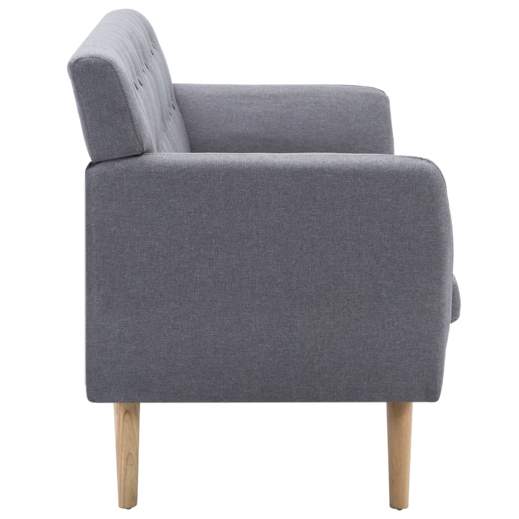 vidaXL 3-Sitzer-Sofa Stoff 172x70x82 cm Hellgrau