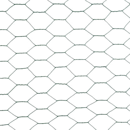 vidaXL Clôture grillagée en acier avec revêtement PVC 25x1,2 m Vert