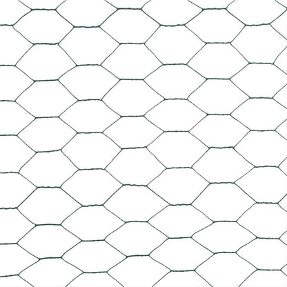 vidaXL Clôture grillagée en acier avec revêtement PVC 25x1,5 m Vert