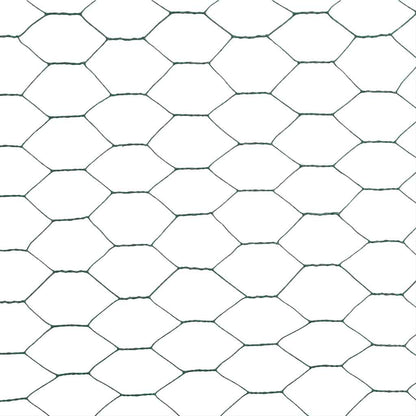 vidaXL Grillage Acier avec Revêtement PVC 25x1,5 m Vert