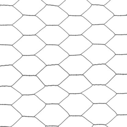 vidaXL Grillage en acier avec revêtement en PVC 25x0,75 m Gris