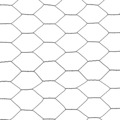 vidaXL Grillage Acier avec revêtement PVC 25x1,5 m Gris