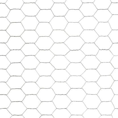 vidaXL Drahtzaun Verzinkter Stahl 25x1,2 m Silbern