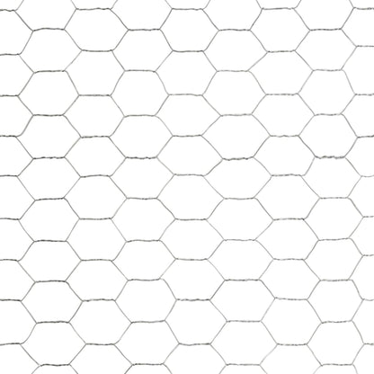 vidaXL Grillage Acier galvanisé 25x1,5 m Argenté