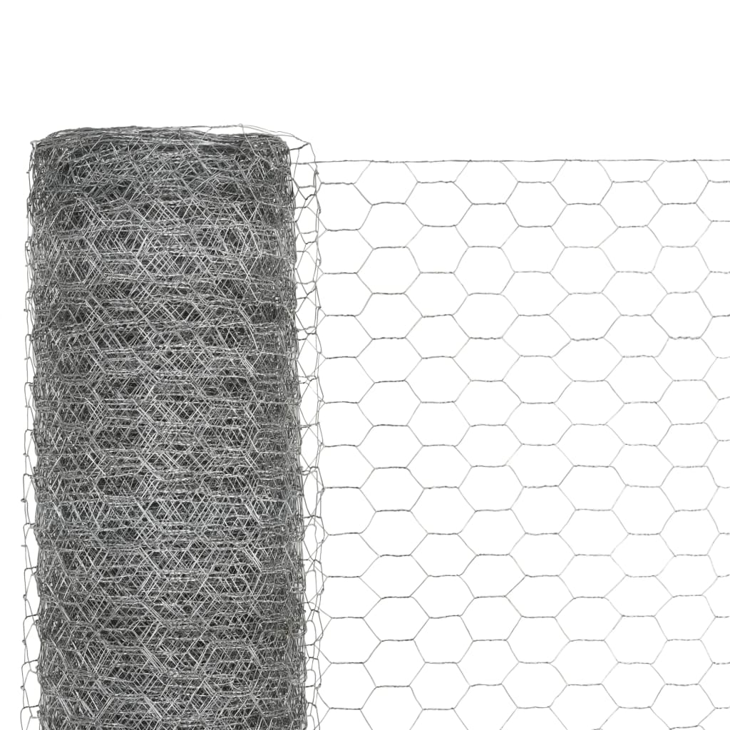 vidaXL Clôture en fil de fer Acier galvanisé 25x1,2 m Argenté