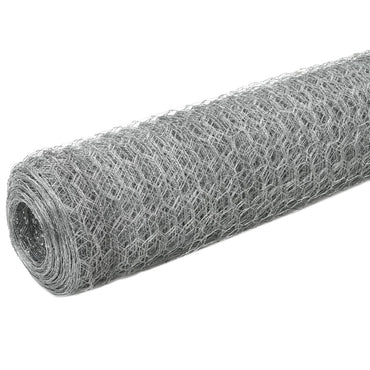 vidaXL Grillage Acier galvanisé 25x1,5 m Argenté