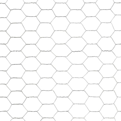 vidaXL Grillage Acier galvanisé 25x1,5 m Argenté