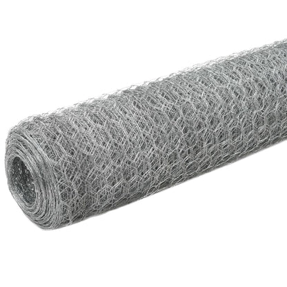 vidaXL Clôture en fil de fer Acier galvanisé 25x1,2 m Argenté
