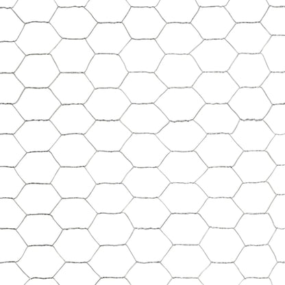 vidaXL Grillage Acier galvanisé 25x1,5 m Argenté