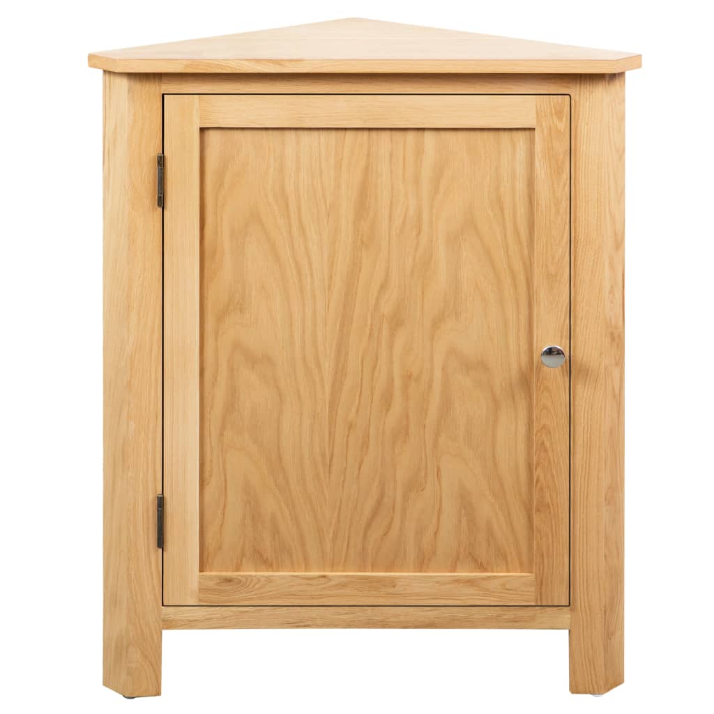 vidaXL Eckschrank 59x45x80 cm Massivholz Eiche