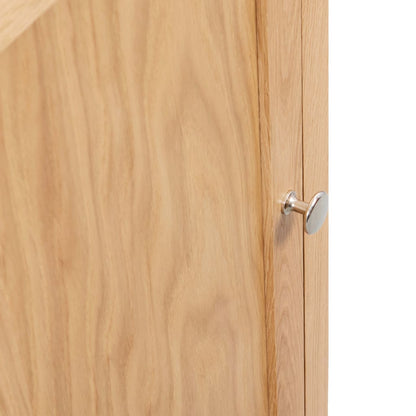 vidaXL Eckschrank 59x45x80 cm Massivholz Eiche