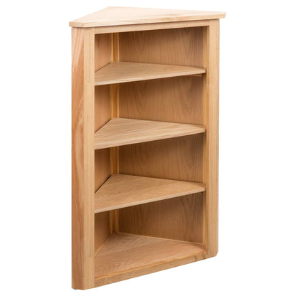 vidaXL Eckregal 59x36x100 cm Massivholz Eiche