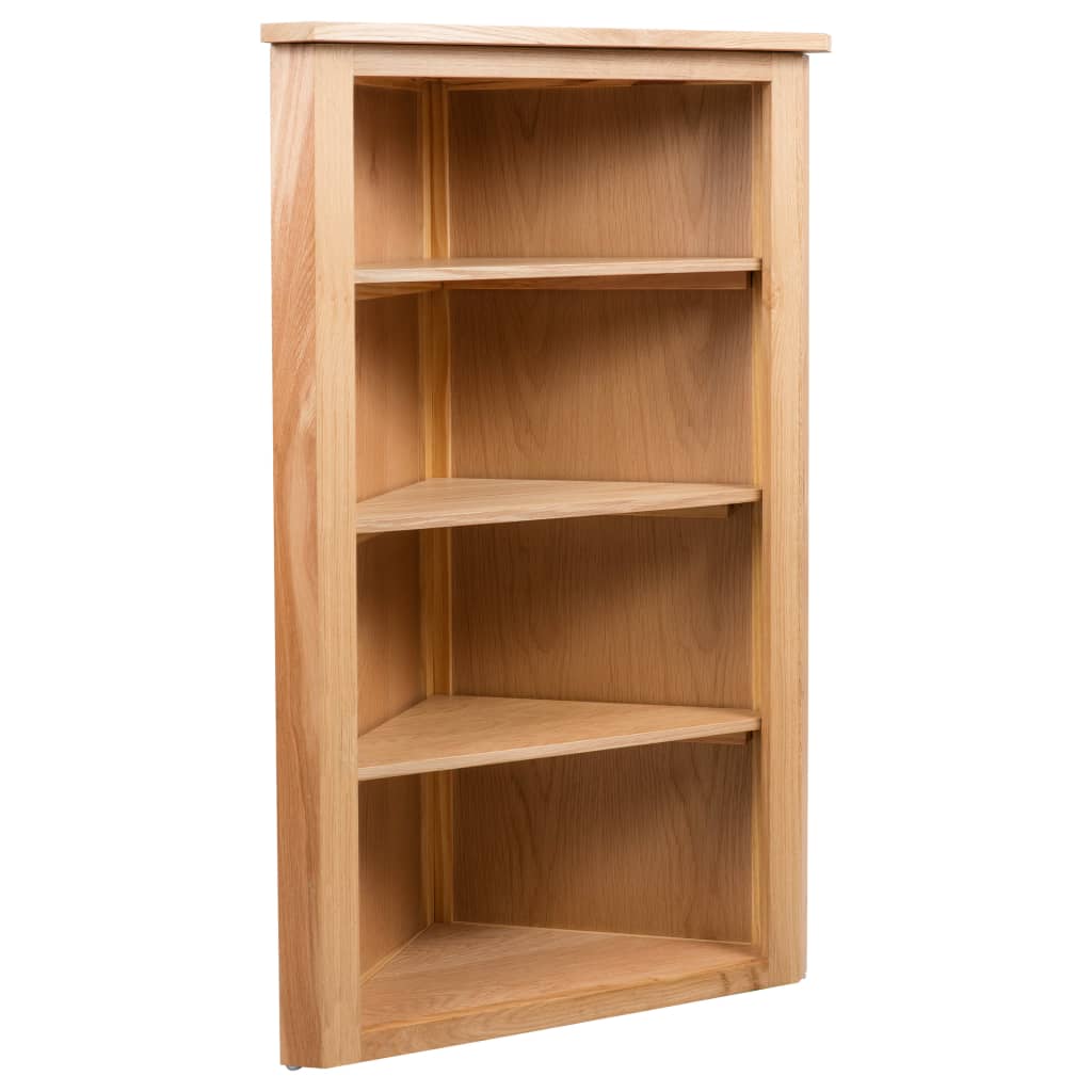 vidaXL Eckregal 59x36x100 cm Massivholz Eiche
