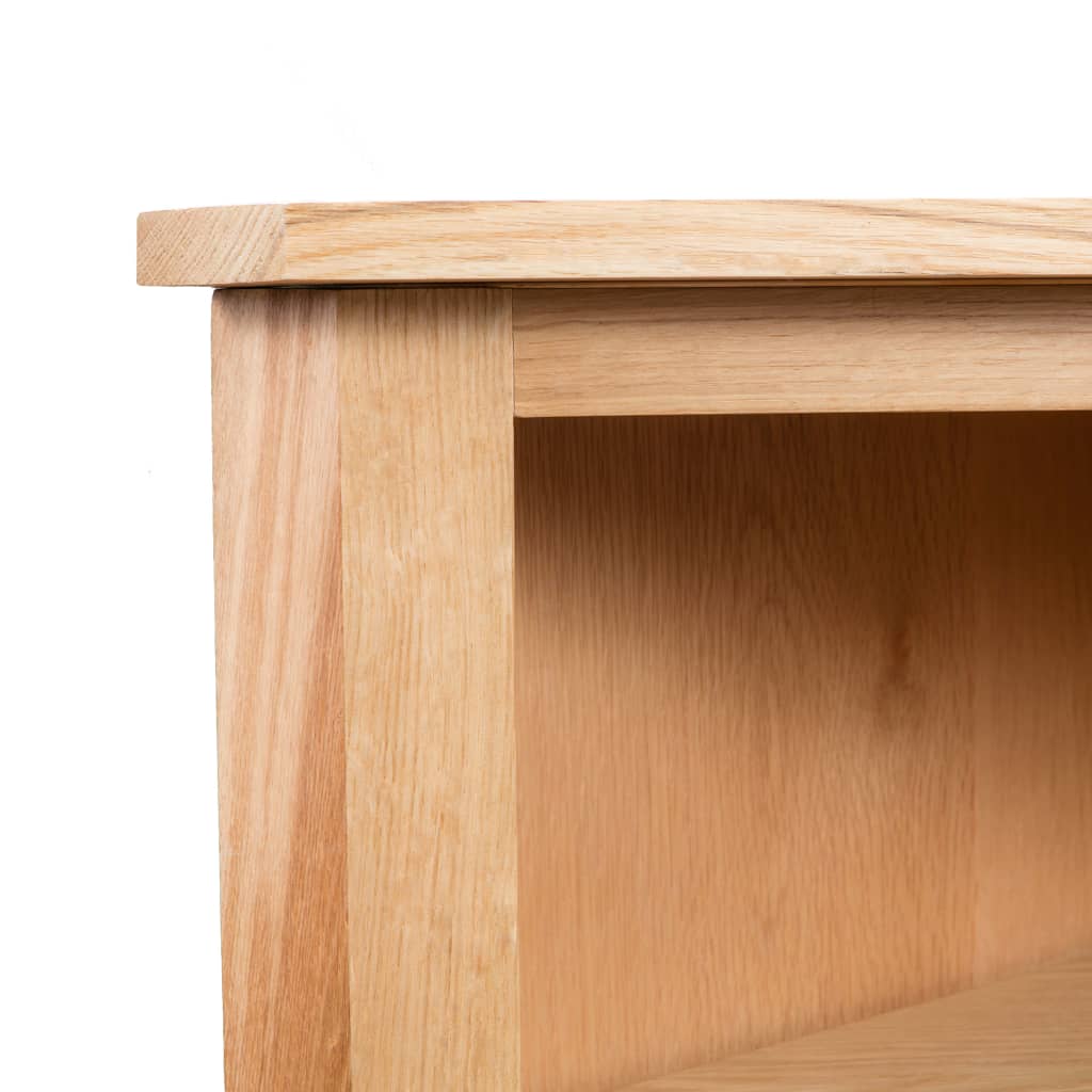 vidaXL Eckregal 59x36x100 cm Massivholz Eiche