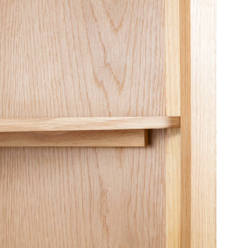 vidaXL Eckschrank 59x36x180 cm Massivholz Eiche