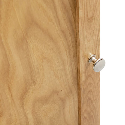 vidaXL Eckschrank 59x36x180 cm Massivholz Eiche