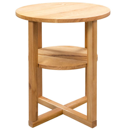 vidaXL Beistelltisch 40×50 cm Massivholz Eiche