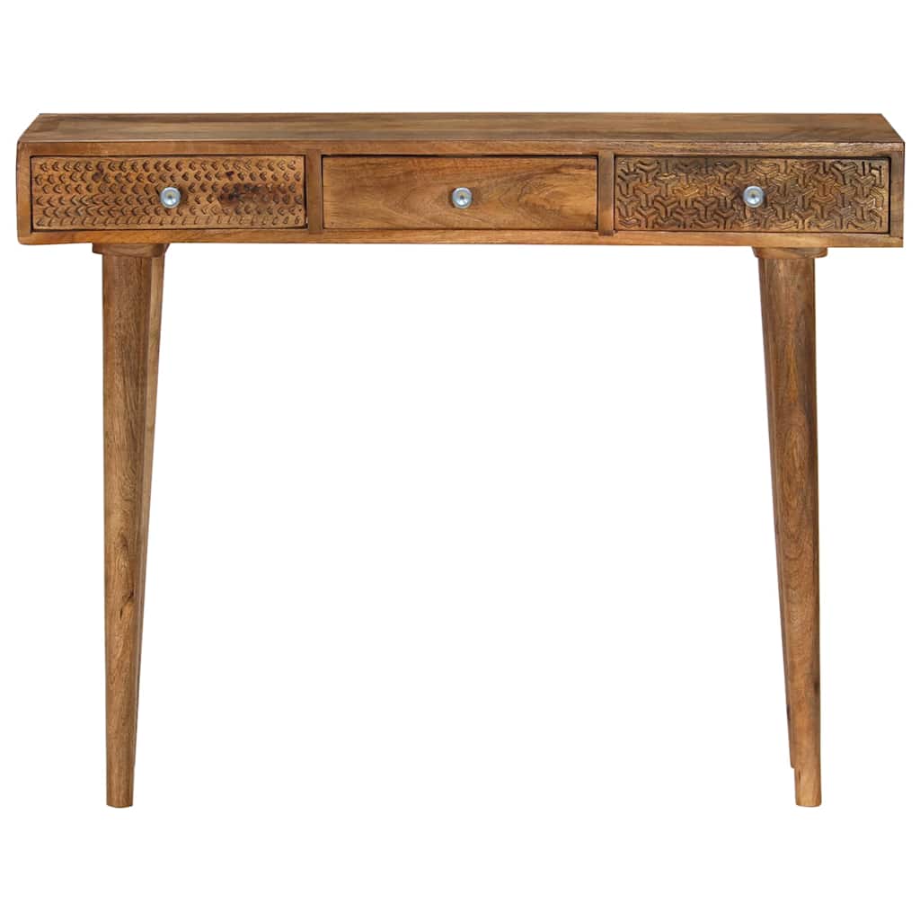 vidaXL Konsolentisch Mangoholz Massiv 102 x 30 x 79 cm