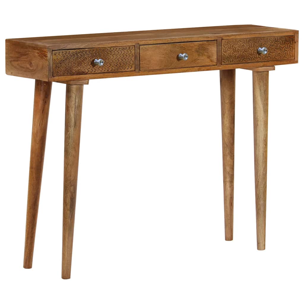 vidaXL Konsolentisch Mangoholz Massiv 102 x 30 x 79 cm