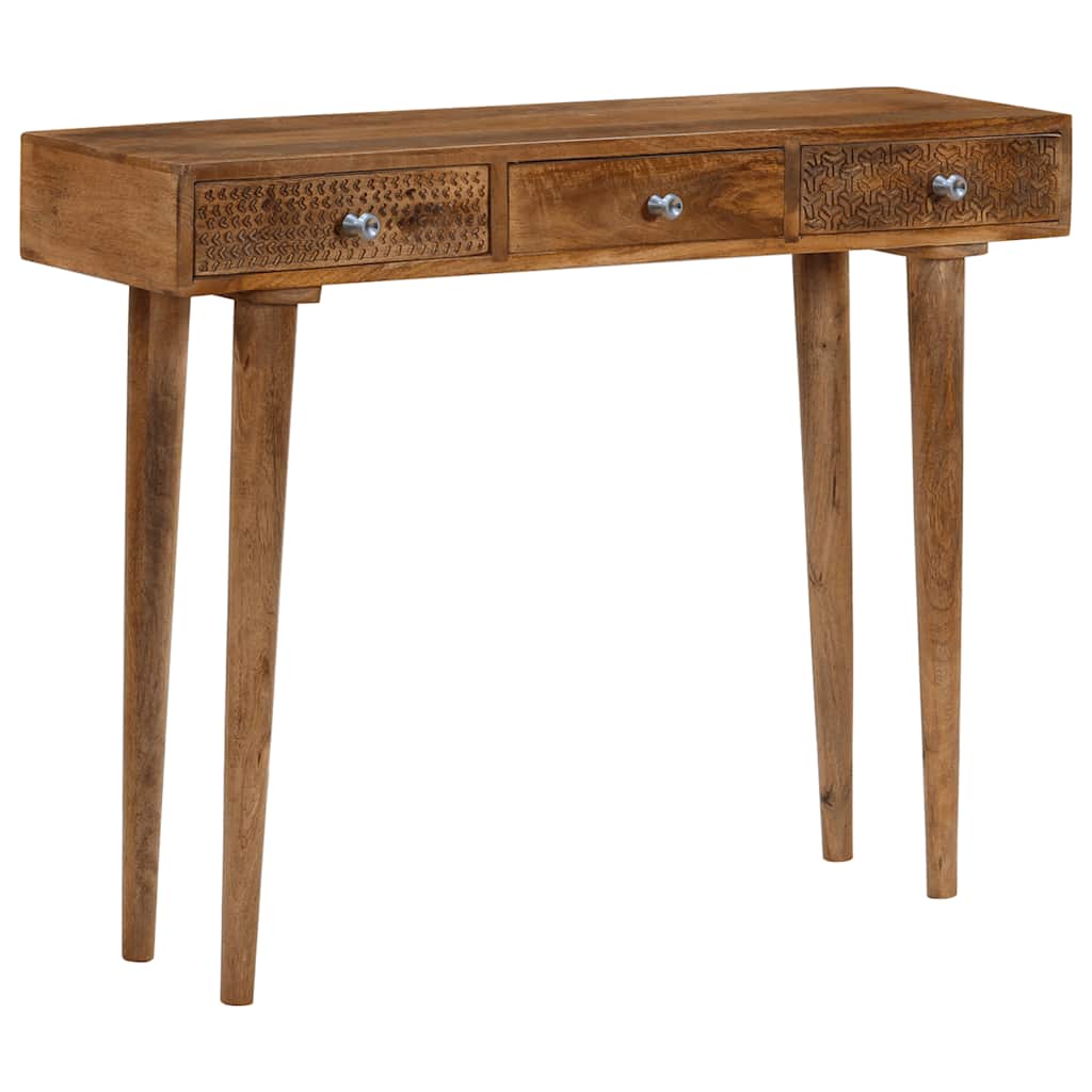 vidaXL Konsolentisch Mangoholz Massiv 102 x 30 x 79 cm