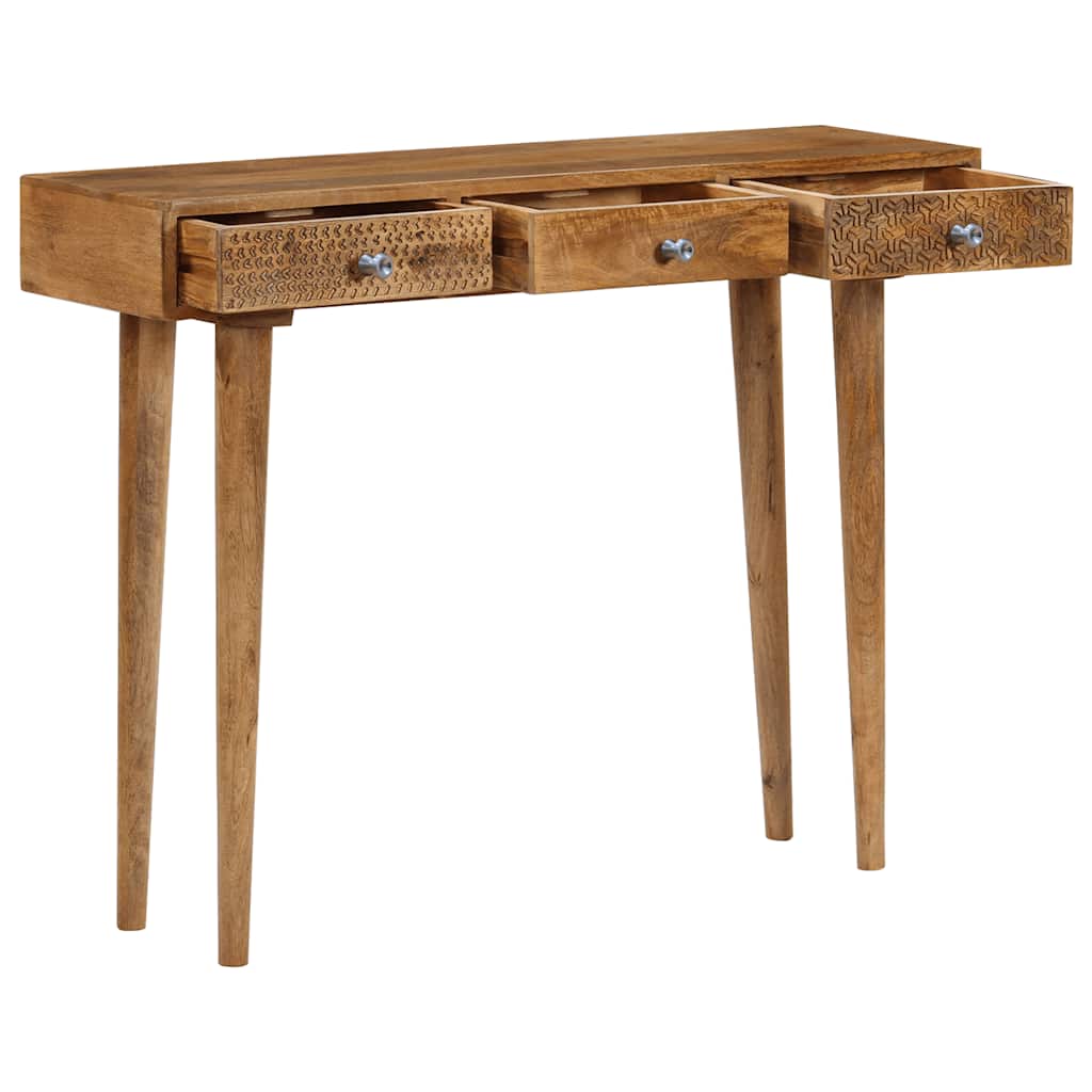 vidaXL Konsolentisch Mangoholz Massiv 102 x 30 x 79 cm