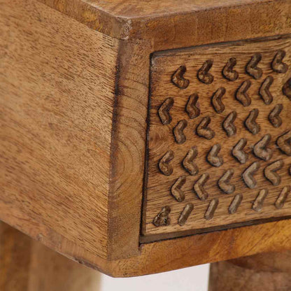 vidaXL Konsolentisch Mangoholz Massiv 102 x 30 x 79 cm