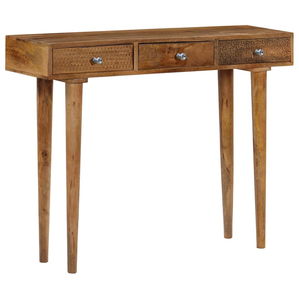 vidaXL Konsolentisch Mangoholz Massiv 102 x 30 x 79 cm
