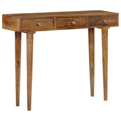 vidaXL Konsolentisch Mangoholz Massiv 102 x 30 x 79 cm
