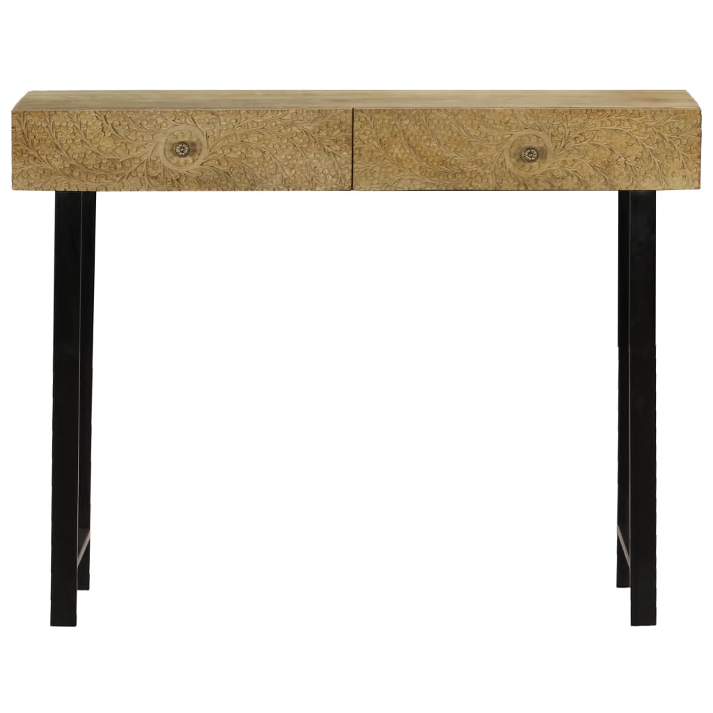 vidaXL Console en bois de manguier massif 102x30x79 cm