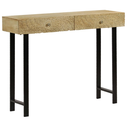 vidaXL Console en bois de manguier massif 102x30x79 cm