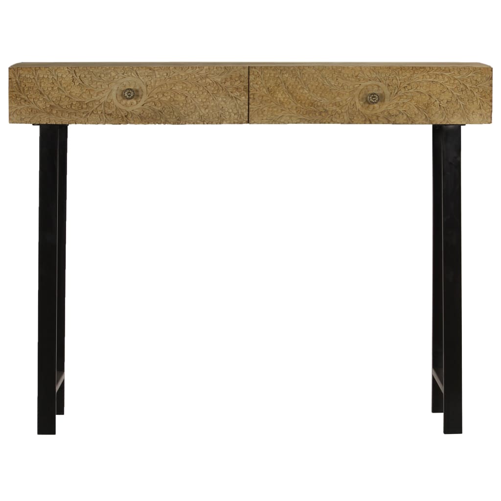 vidaXL Console en bois de manguier massif 102x30x79 cm