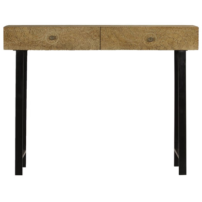 vidaXL Console en bois de manguier massif 102x30x79 cm