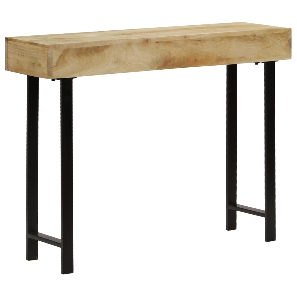 vidaXL Console en bois de manguier massif 102x30x79 cm