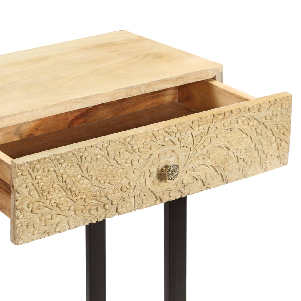 vidaXL Console en bois de manguier massif 102x30x79 cm