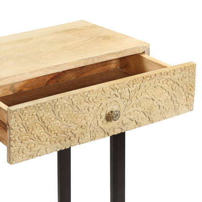 vidaXL Console en bois de manguier massif 102x30x79 cm