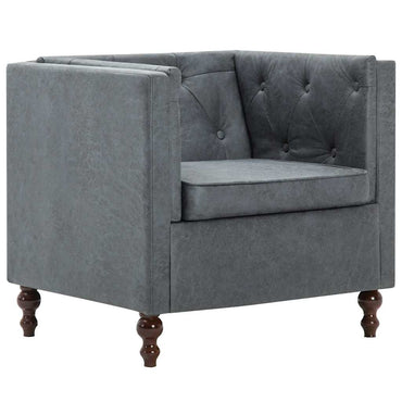 vidaXL Sessel Grau Stoff