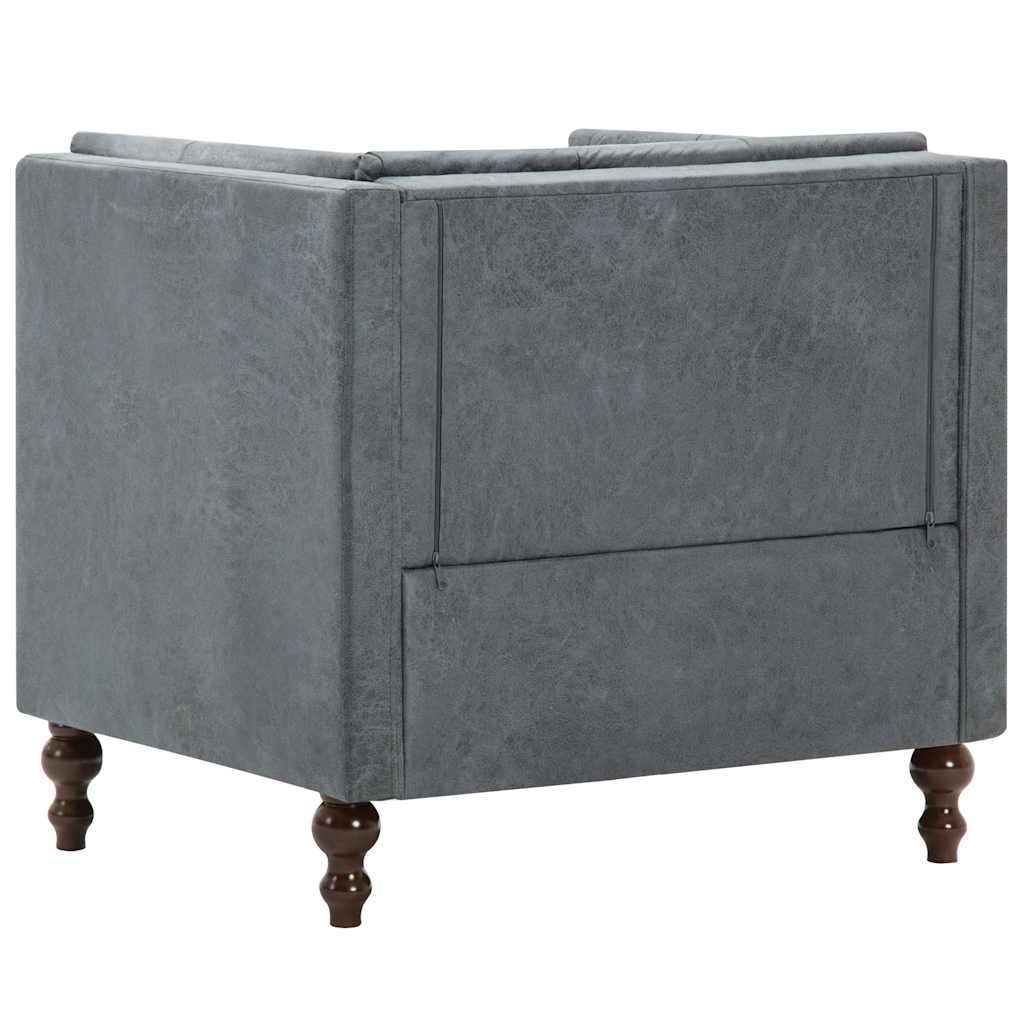 vidaXL Sessel Grau Stoff