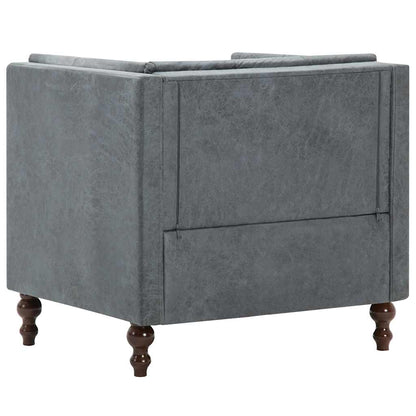 vidaXL Sessel Grau Stoff