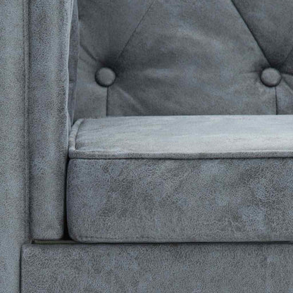 vidaXL Sessel Grau Stoff