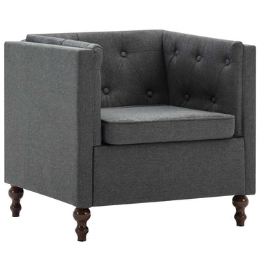vidaXL Sessel Dunkelgrau Stoff