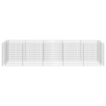 vidaXL Gabionen-Hochbeet Verzinkter Stahl 450×90×100 cm
