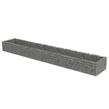 vidaXL Gabionen-Hochbeet Verzinkter Stahl 540×90×50 cm