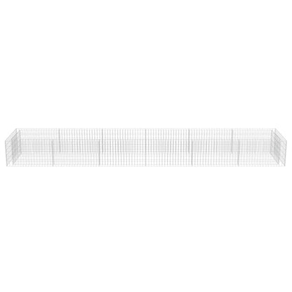 vidaXL Gabionen-Hochbeet Verzinkter Stahl 540×90×50 cm