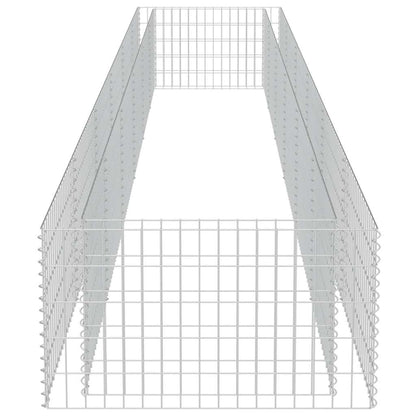 vidaXL Gabionen-Hochbeet Verzinkter Stahl 540×90×50 cm