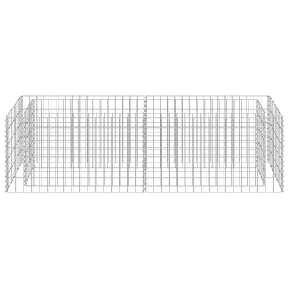 vidaXL Gabionen-Hochbeet Verzinkter Stahl 180×50×50 cm