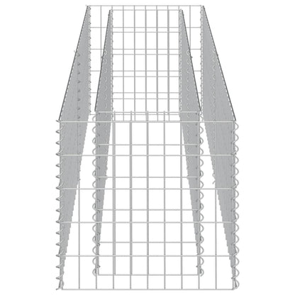 vidaXL Gabionen-Hochbeet Verzinkter Stahl 180×50×50 cm